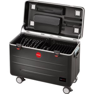 Parat Tabletwagen Paraproject Case TC20, schwarz, 20 vorverkabelte Ladeplätze mit USB-A & USB-C-Ausgang
