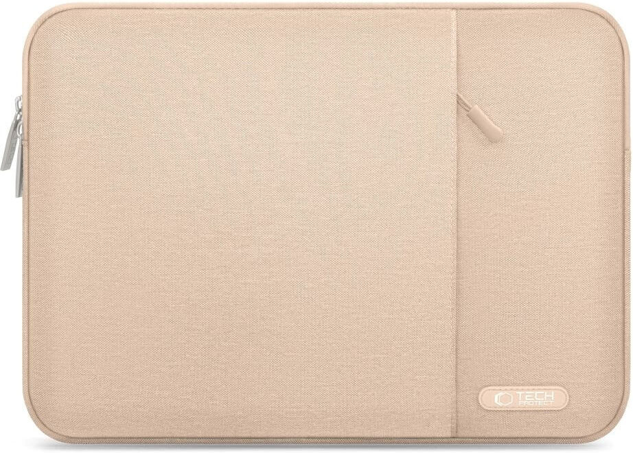 Tech-Protect Sleevy MacBook/Laptop 15-16" Sleeve m. Lomme - Beige