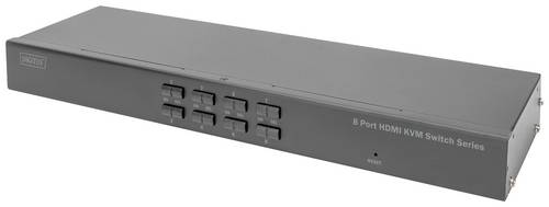 Digitus DS-12910 8 Port KVM-Umschalter HDMI 3840 x 2160 Pixel
