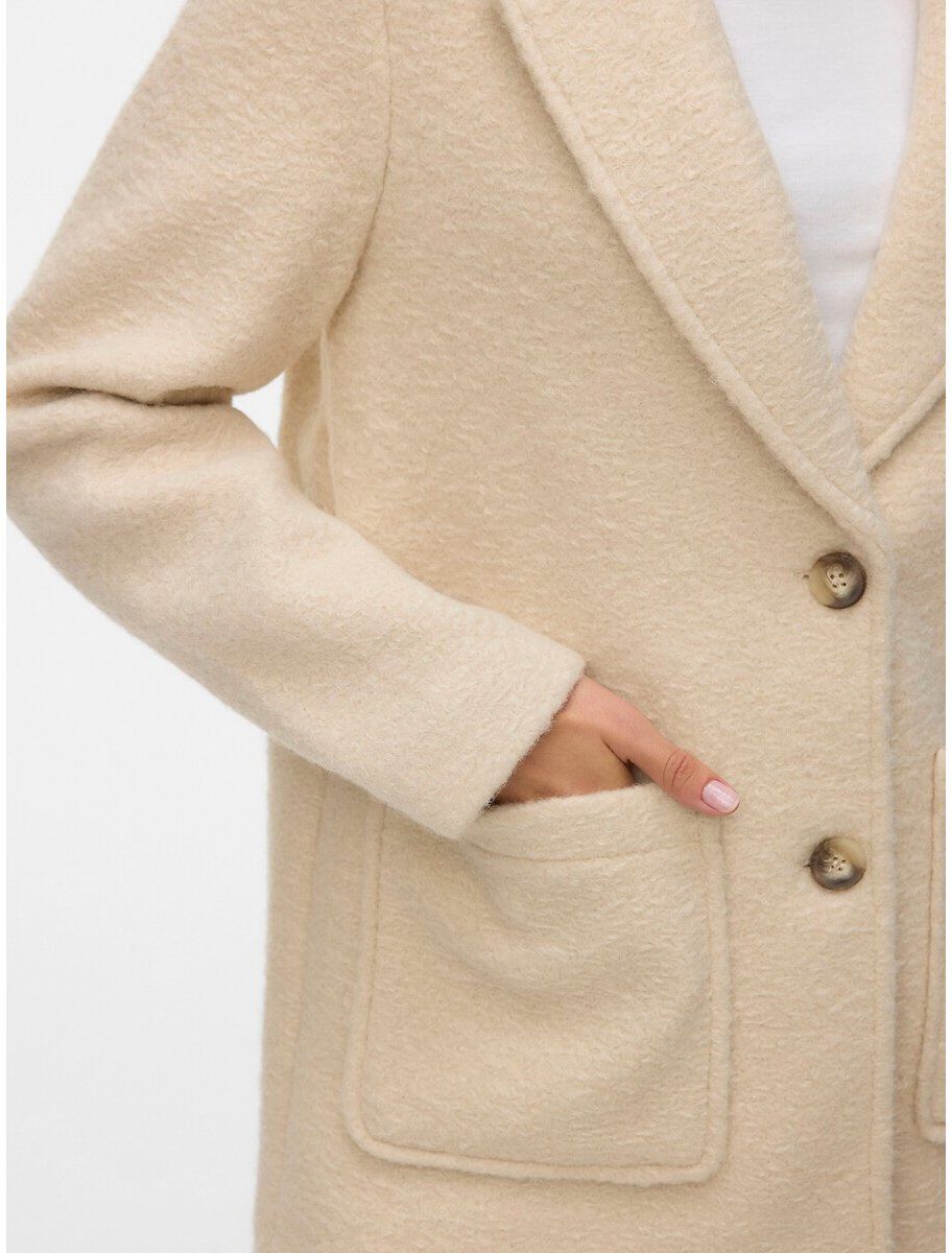 VERO MODA Manteau mi-long col tailleur
