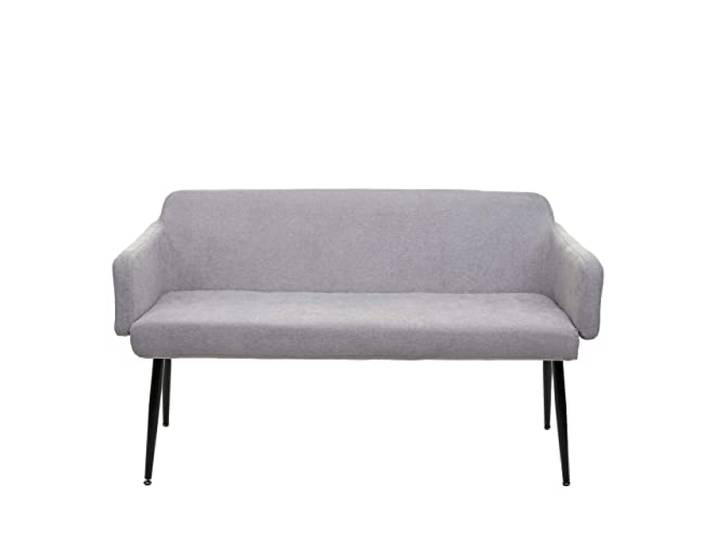 Mendler Sitzbank HWC-L13 133cm Stoff/Textil - grau