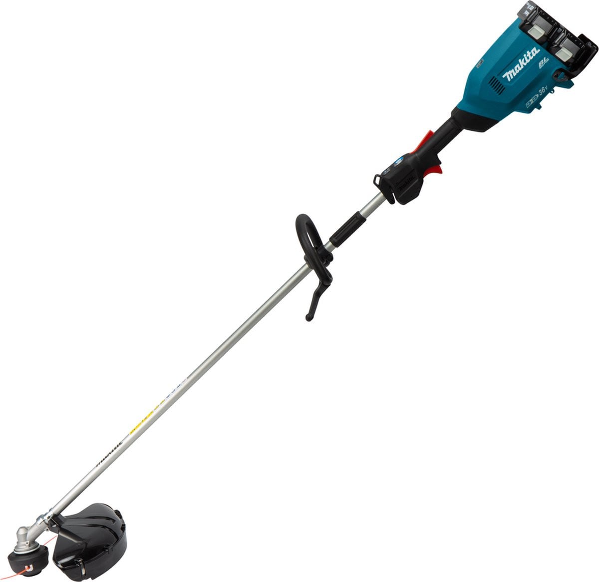 Makita DUR369LPT2 Accu Bosmaaier met D-greep, 2x18V, 2x5.0Ah