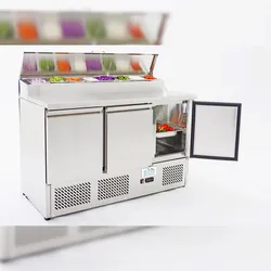 ICE-A-COOL 3 türige Belegstation mit Schiebedeckel, 380 Liter Kapazität