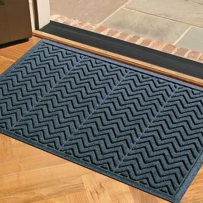 Bungalow Dba Matterly Chevron Doormat 35 x 23, 35 x 23, Navy