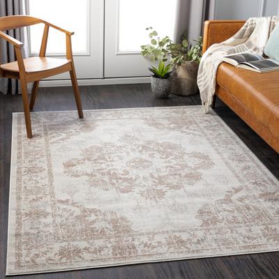 Livabliss Clairee Distressed Medallion Area Rug