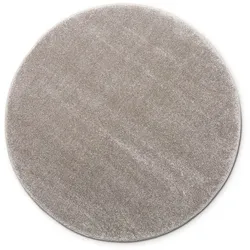 Webteppich Pace Ø 200 cm Polypropylen Silber