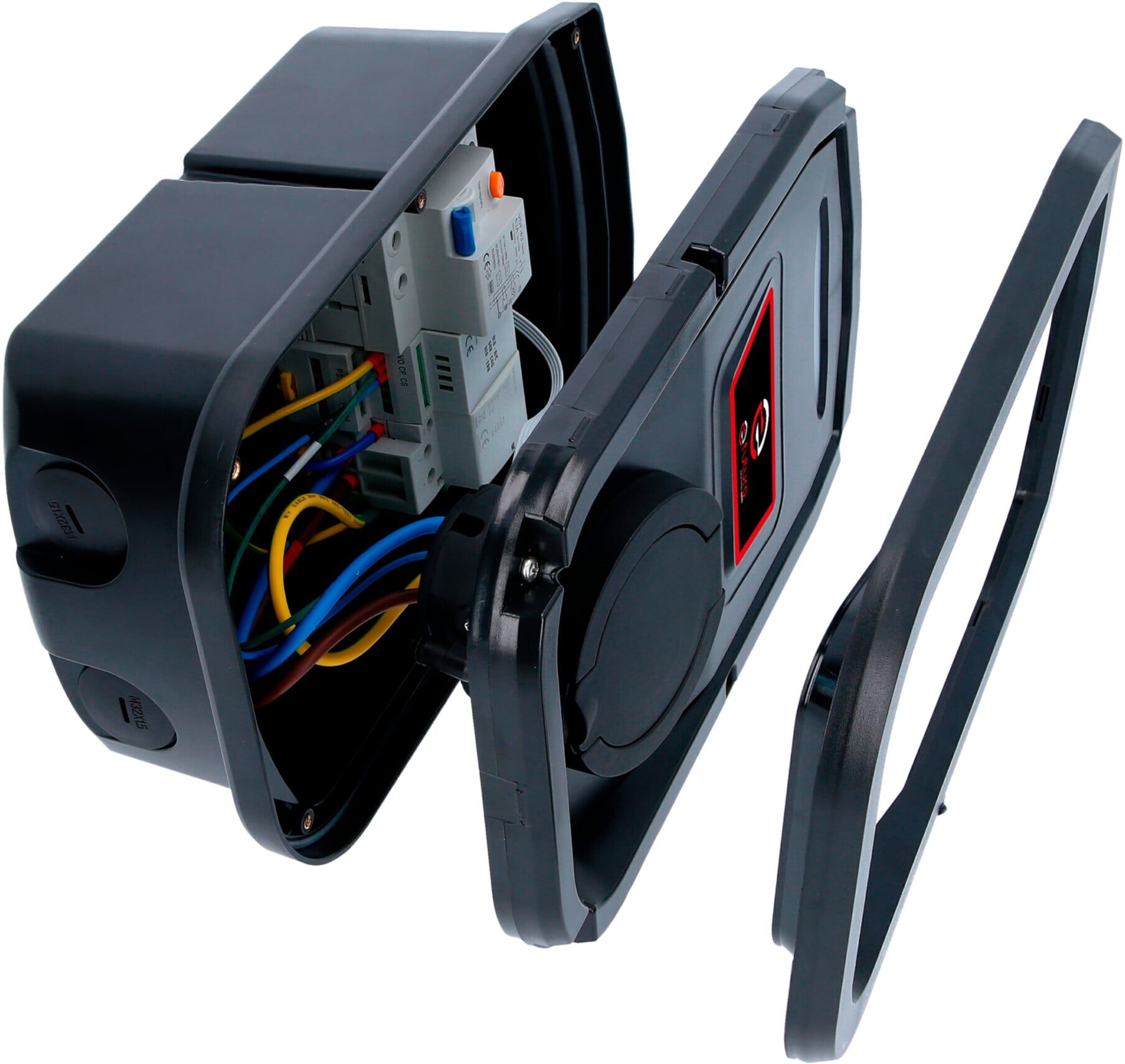 KS Tools efuturo Wallbox mit Typ 2 Steckdose, 1 Phase, bis zu 7,4 kW, 32 A, 230 V, Mode 3, ohne RFID Zugangskontrolle, ohne Stromzähler (117.7579)