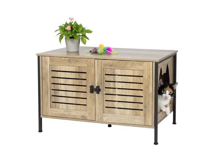 Relaxdays Katzenschrank für Katzenklo