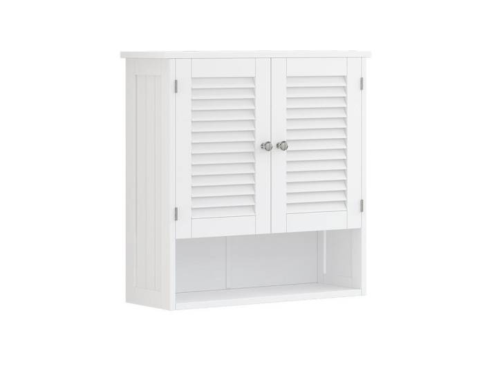Vicco Hängeschrank Riad Weiß 60 x 66 cm mit 2 Türen, Holzwerkstoff, Rechteckig, 60x66x20 cm, Badezimmer, Badezimmerschränke, Hängeschränke