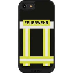 Nivocase Handyhülle für Apple iPhone 8 Hülle NIVOpure Case Schwarz Beruf Feuerwehr Feuerwehrmann (Apple iPhone 8), Smartphone Hülle, Schwarz