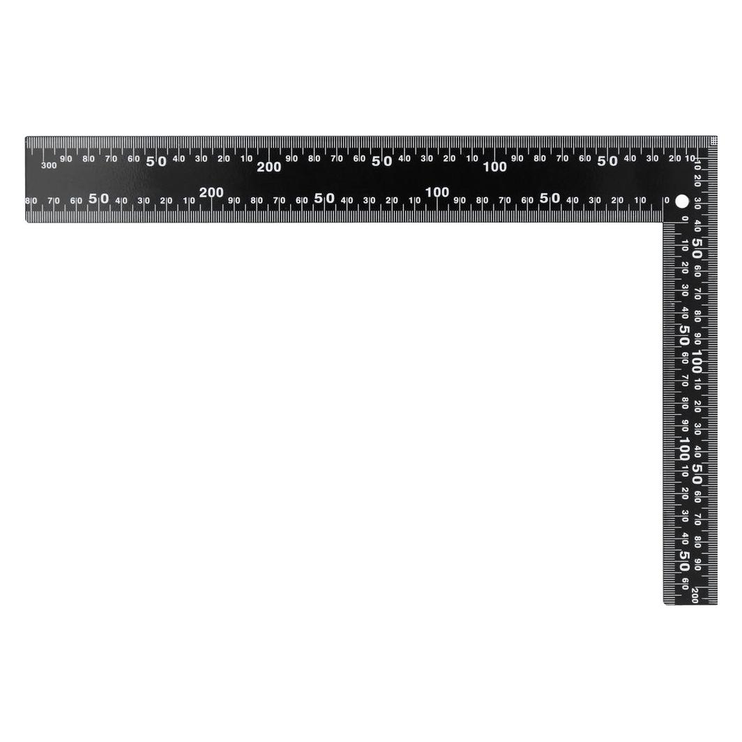 Toya Zimmermannswinkel 300 x 200 mm schwarz (18201)
