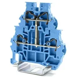 RS PRO Reihenklemme Doppelstock Grau, 4mm2, 1 kV /, Elektronikkabel + Stecker, Grau
