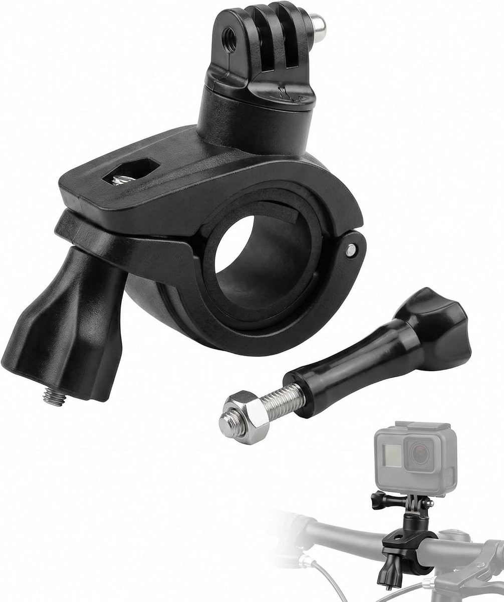 Stevige 360 graden draaibare actiecamera houder voor op de fiets