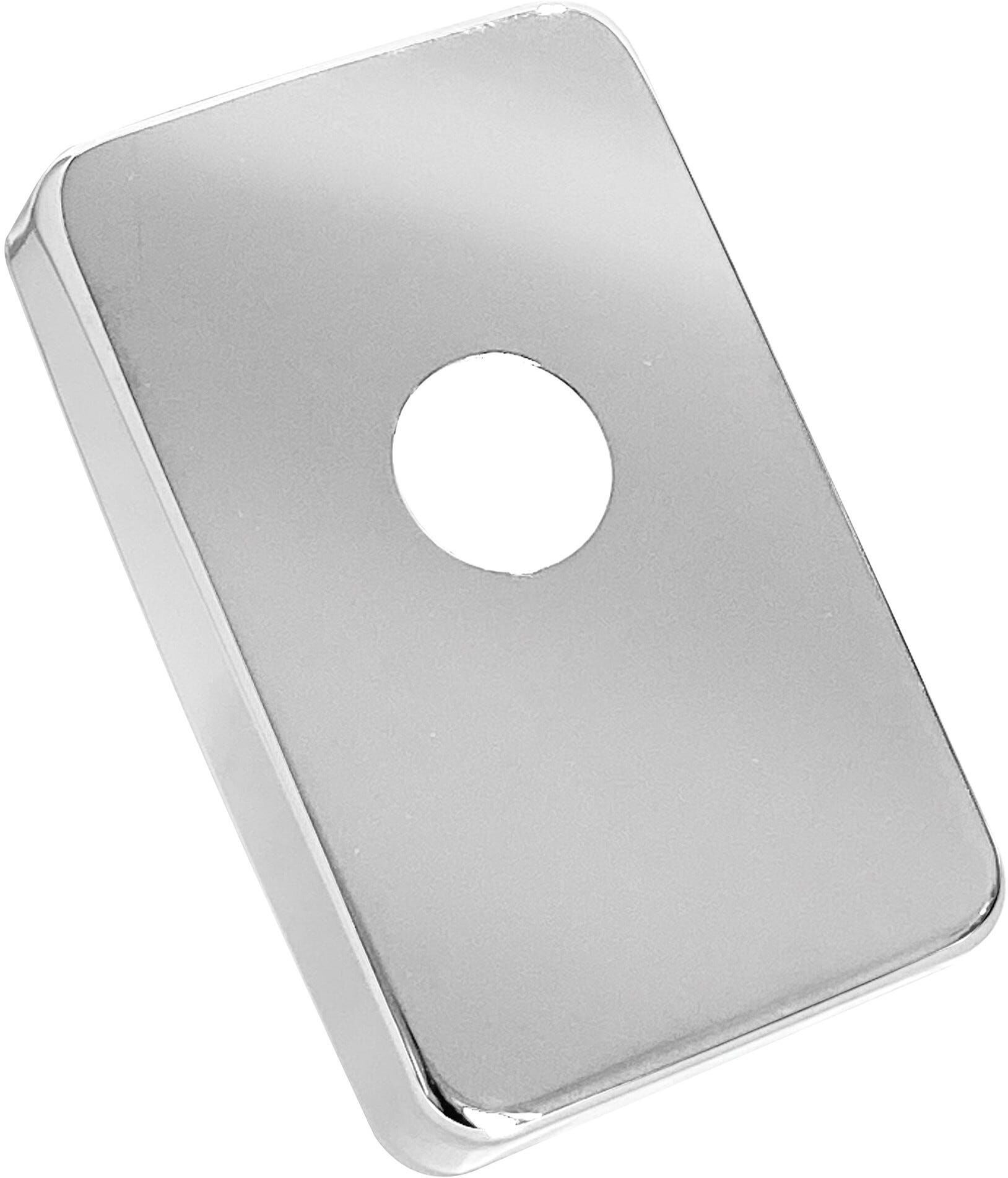 Tecnomat PIASTRA PER PASSO RAPIDO SPESSORE 2 cm ACCIAIO CROMATO RETTANGOLARE