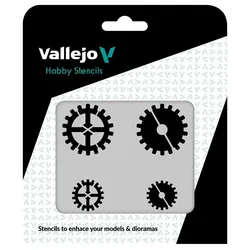 Vallejo Gear Markings Stencil