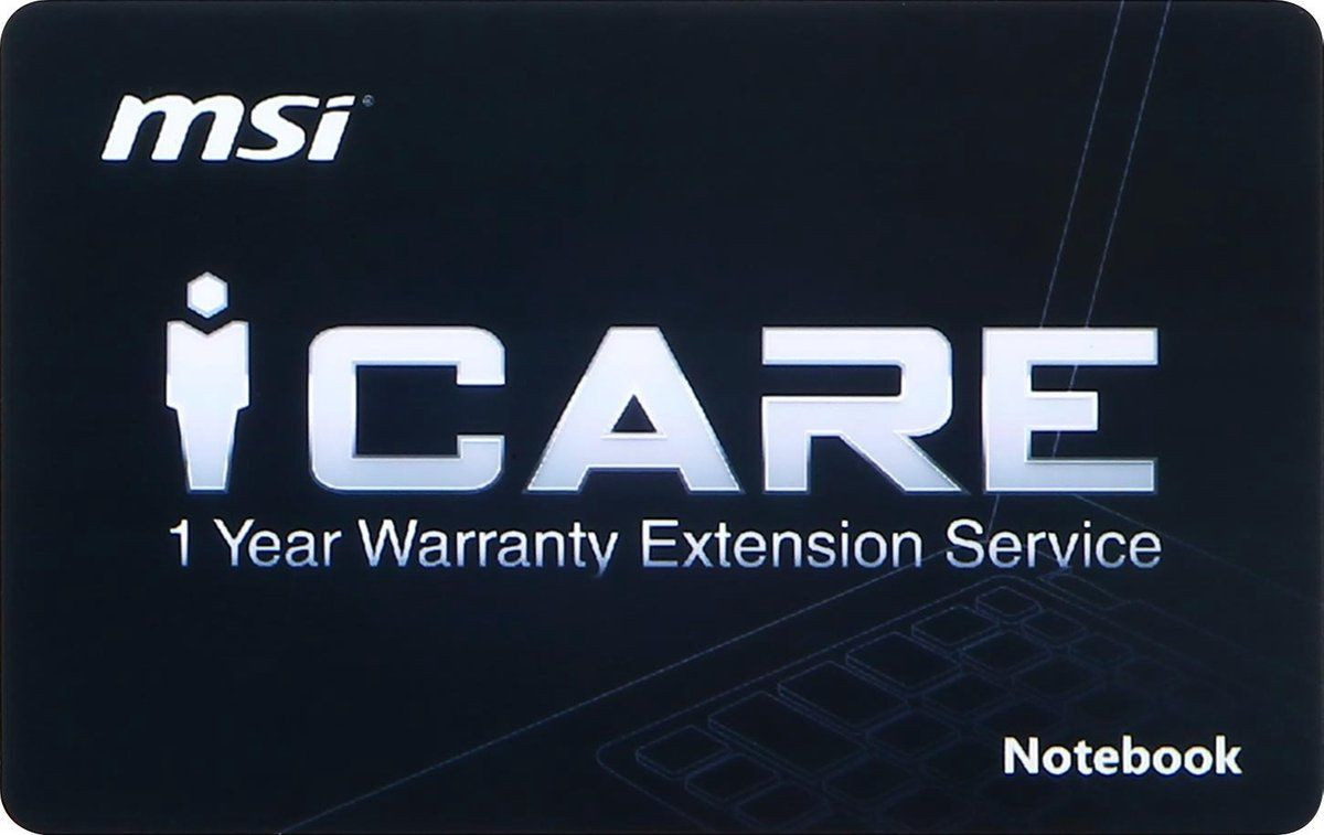 MSI Notebook Garantieverlenging 1 jaar