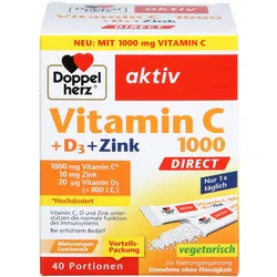 Doppelherz Vitamin C 1000+d3+zink Direct 40 ST