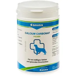 Canina Pharma Calcium Carbonat Pulver | 1kg Ergänzungsfutter f. Hunde