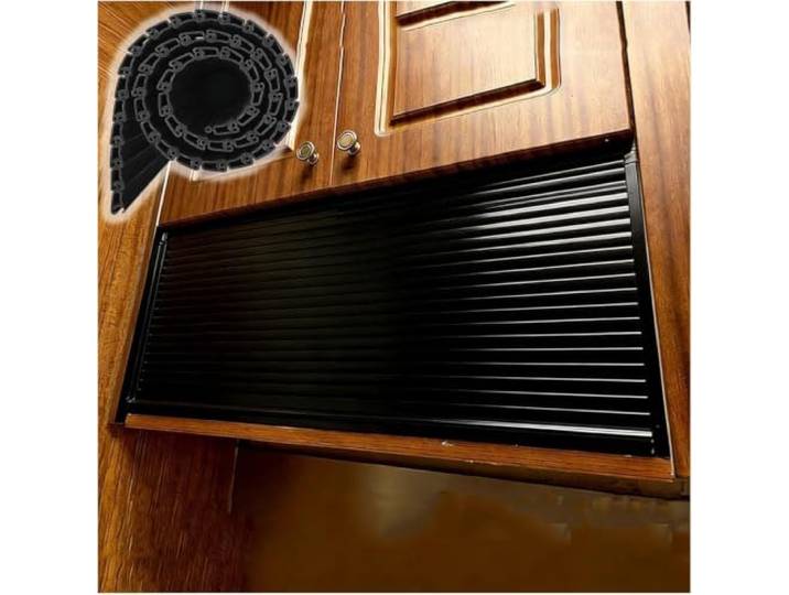 CucCe Faltbare Tür für Küchenschränke Küchenschrank-Rolltür, flexible Ersatz-Rollladentür for das Heimbüro(40x90cm/16x35in)