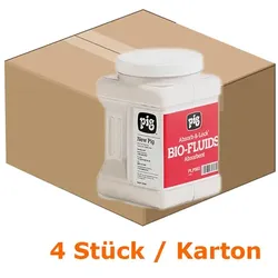 Absorptions Streumittel PIG Absorb Lock 4 Flaschen Absorbiert 121,1 L je Karton, 4 Streuflaschen