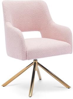 Westin Furniture Boucle Polyester Upholstered Swivel Accent Chair - Stain Resistant