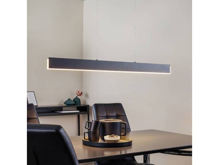 Helestra Hängeleuchte Nex, dimmbar, schwarz, für Wohn- / Esszimmer, Metall, Modern