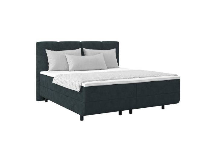 Livetastic Polsterbett, Blaugrau, Kunststoff, H3, Höhe ca. 20 cm, 180x200 cm, Bettkasten, Topper durchgehend, Schlafzimmer, Betten, Polsterbetten