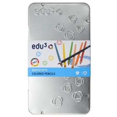 edu³ Buntstifte dreikant, 12er Set