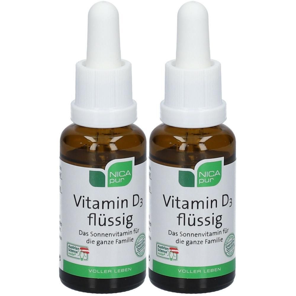 Nicapur Vitamin D3 flüssig 2x 2x25 ml Tropfen