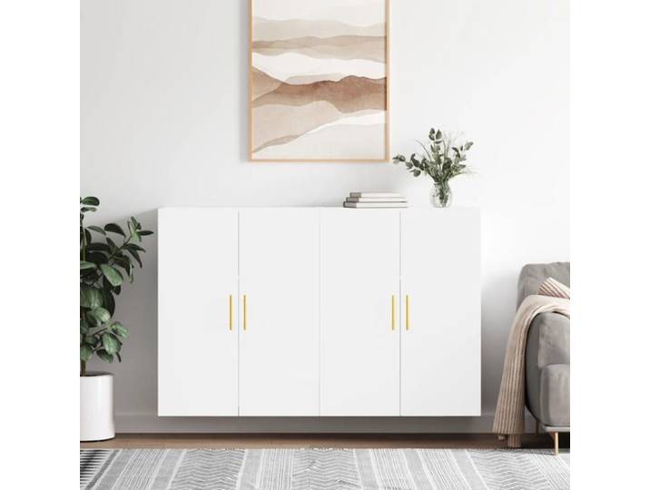 LE SOLDE Armoires murales de cuisine 2pcs/Vaisselier Haut - PARAJ - Armoire suspendu - blanc 69 5x34x90cm@74823