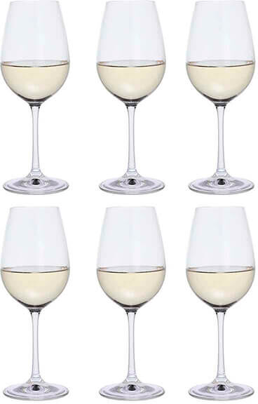 Dartington Six Set Of 6 White Wine Glasses