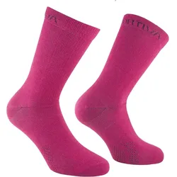 La Sportiva, Unisex, Sportsocken, Merino Hiking Socks - Merino-Wandersocken für Bergtouren (XL), Rot, Mehrfarbig