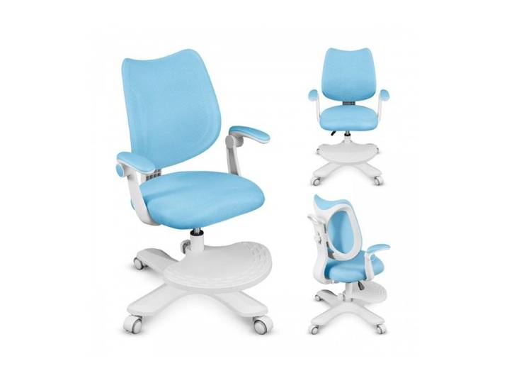 Chaise de bureau ergonomique - MARK ADLER - Junior 4.6 - Bleu - Hauteur réglable - Accoudoirs fonctionnels