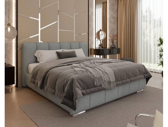 Polsterbett \ ZAIRA\ – Modernes Design, verschiedene Farben & Größen - ohne matratze