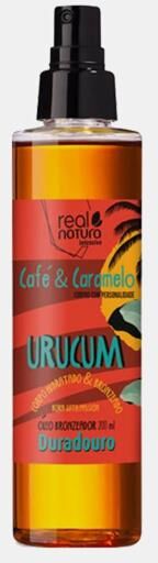 REAL NATURA COSMETICS BRONZEADOR URUCUM CAFE E CARAMELO 200ml
