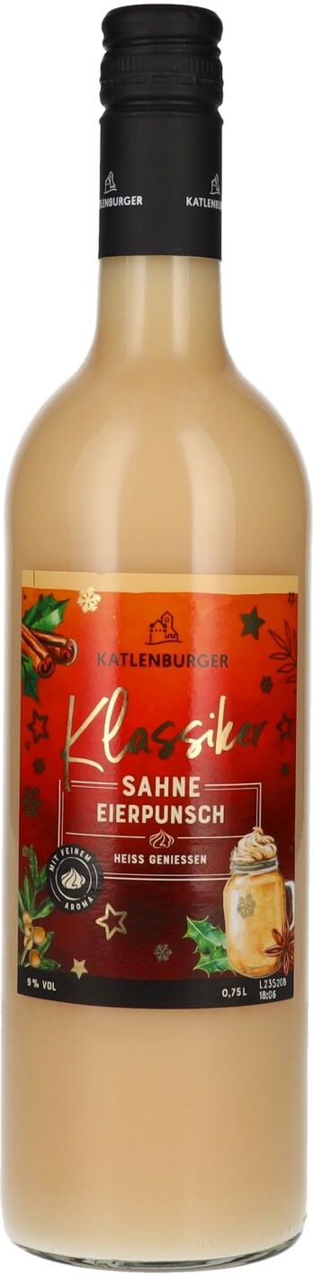 Katlenburger KLASSIKER Sahne Eierpunsch 9% Vol. 0,75l