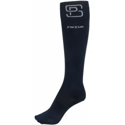 Pikeur Damen Reitsocken Kniestrümpfe Mesh Nightblue Sportswear FS 2024, Größe: 35-37