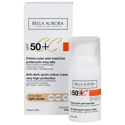 Bella Aurora CC Anti-Spot Cream Spf50 Light Tone 30ml