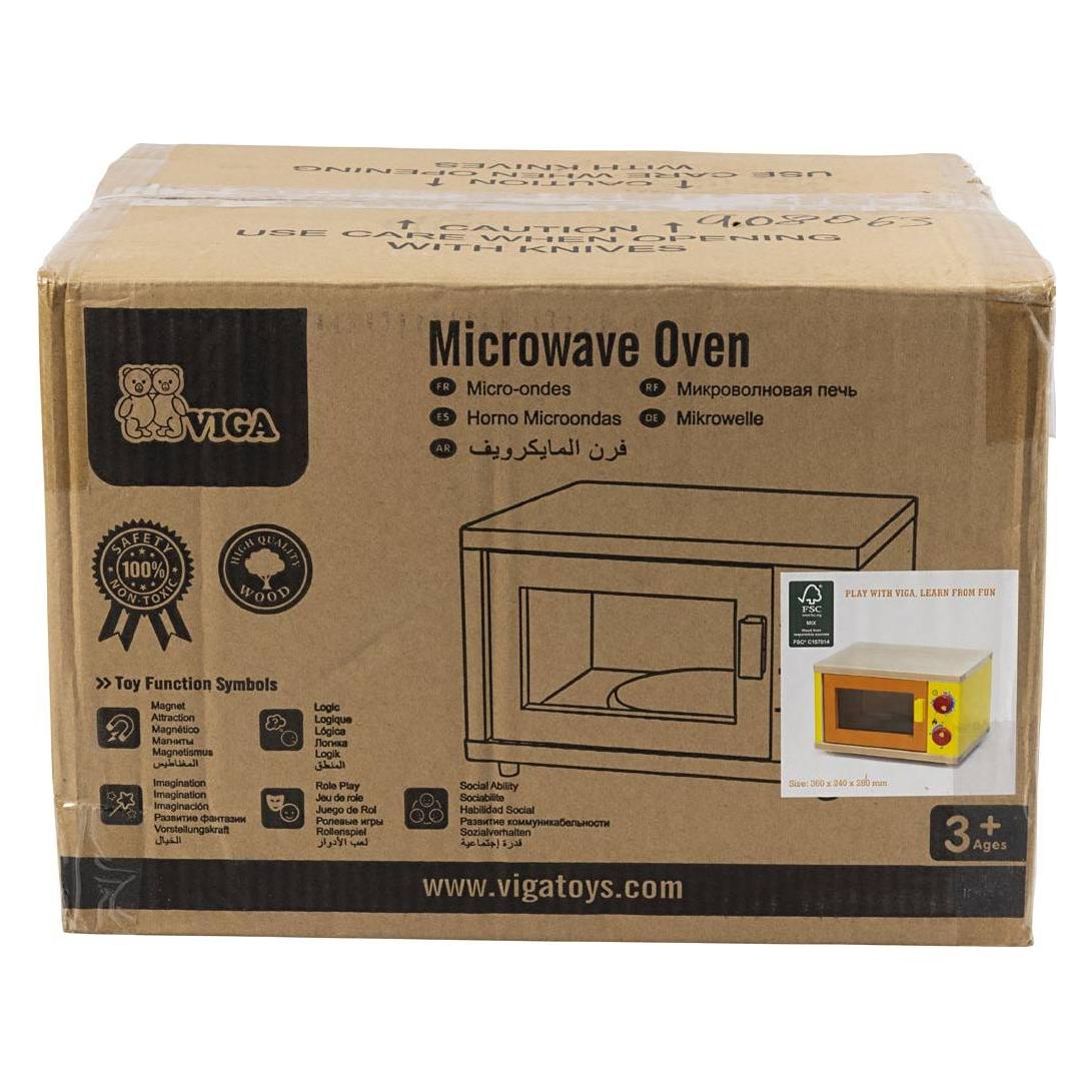 Viga Toys Medinė mikrobangų krosnelė Toys (58595)
