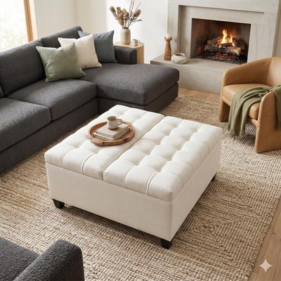 WYNDENHALL Elliot Transitional Table Ottoman
