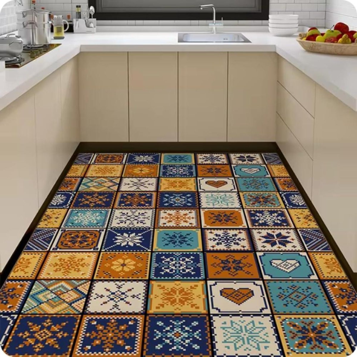 Superzacht Geometrisch Keukentapijt en Vloerkleed van Polyester - 160 x 230 cm