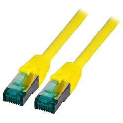 DNTE Patchkabel RJ45 S/FTP Cat.6A LSZH 0,5m gelb