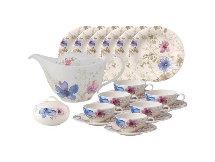 TEESERVICE Mariefleur Gris Basic bunt 20-tlg.