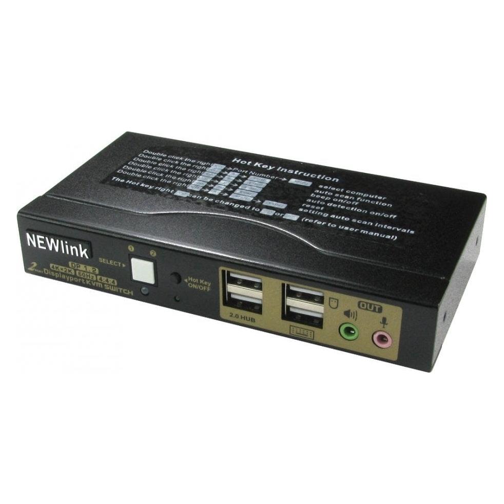Cables Direct 2 PORT DP/USB/AUDIO KVM (NLKVMDP-22)
