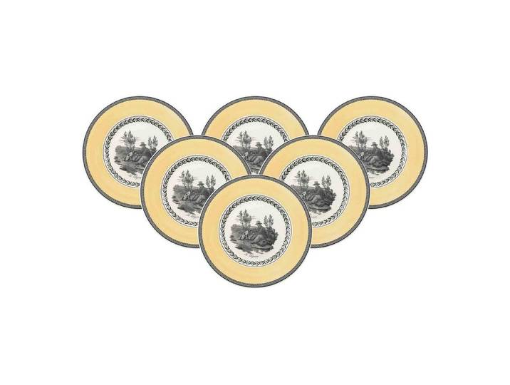 Villeroy & Boch Frühstücksteller Audun Chasse Frühstücksteller ø 21,6 cm 6er Set, (6 St)