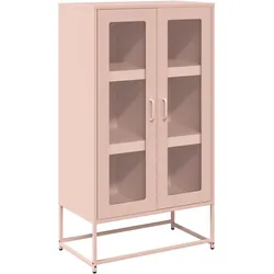 vidaXL Highboard Rosa 68x39x123 cm Stahl
