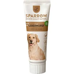 SPARROW Pet Leberwurst Hundesnacks 12 x 75 Gramm