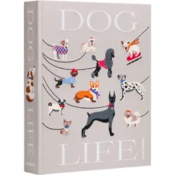 Fotoalbum Dogs Embroidered, grau