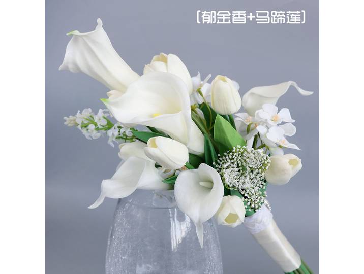 Bouquet de mariée tulipe hydratant, accessoires Photo de mariage en plein air coréen, Bouquet de certificat de mariage