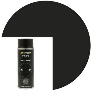 MOTIP Sprühfarbe 652240 Cars, 400ml, schwarz, seidenmatt, Autolack